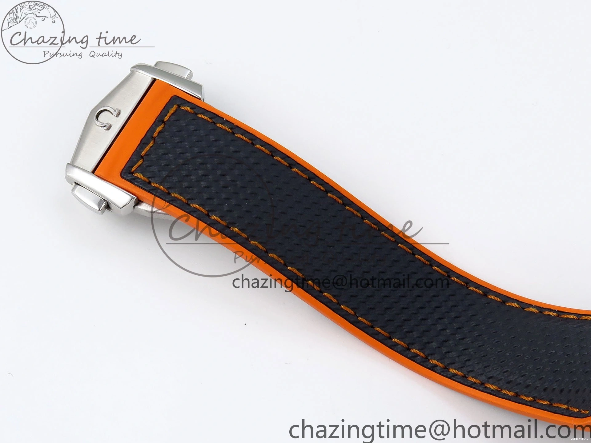 0227 Comfortable Planet Ocean 43.5mm SS VSF 1:1 Best Edition Black Orange Bezel Gray Dial on Nylon Strap A8900 Super Clone V 7730